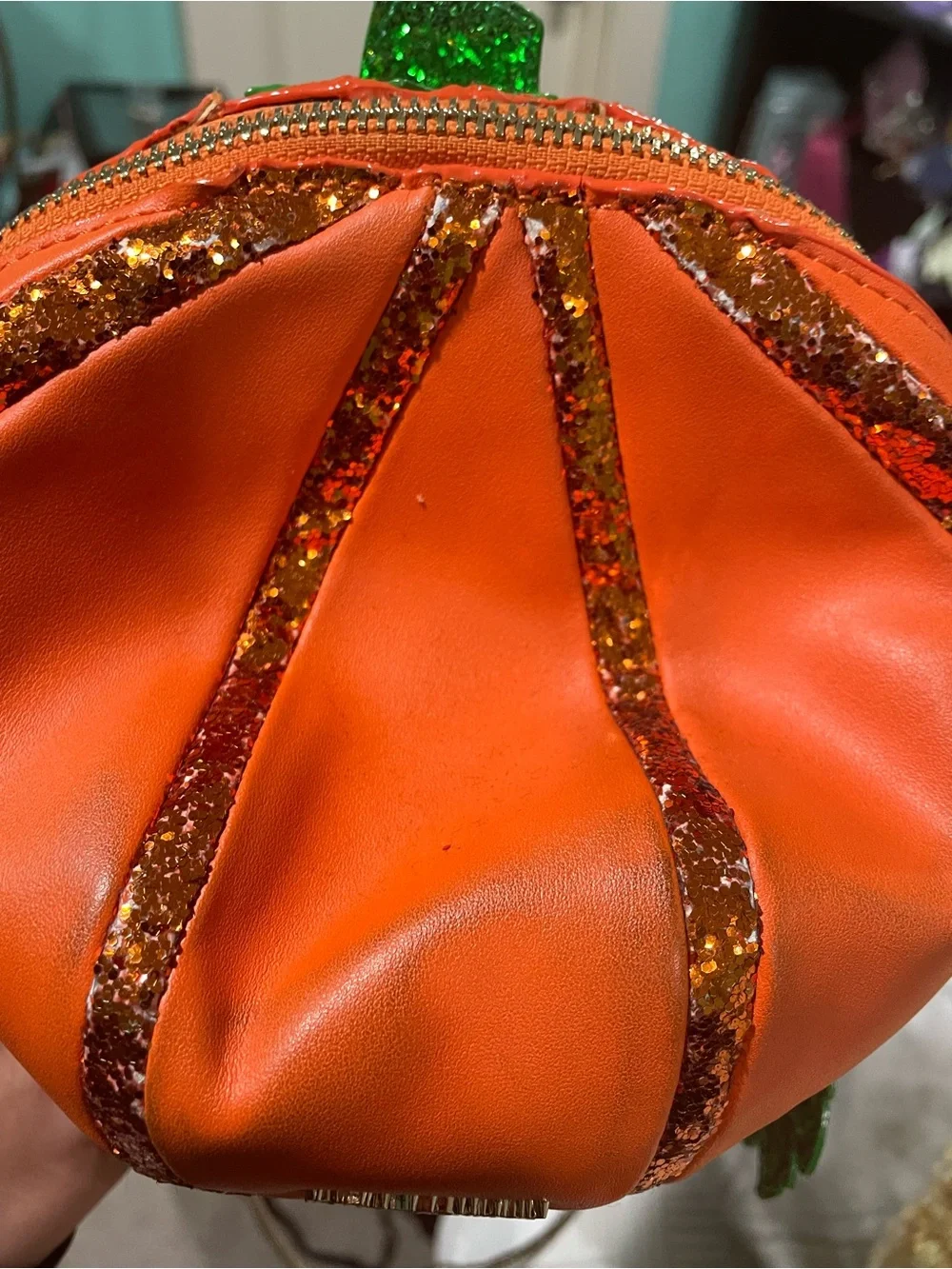 Betsey Johnson pumpkin purse - Picture 2 of 5